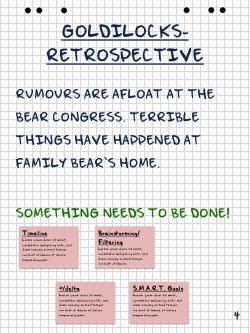Retrospective Training - Goldilocks Retrospective